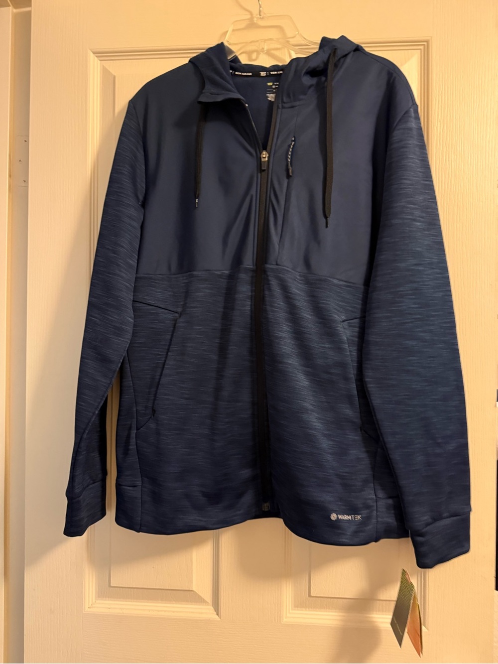 Men's Tek Gear Navy Full-Zip Performance Hoodie